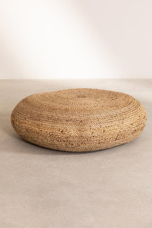 Round Jute Pilew Puff